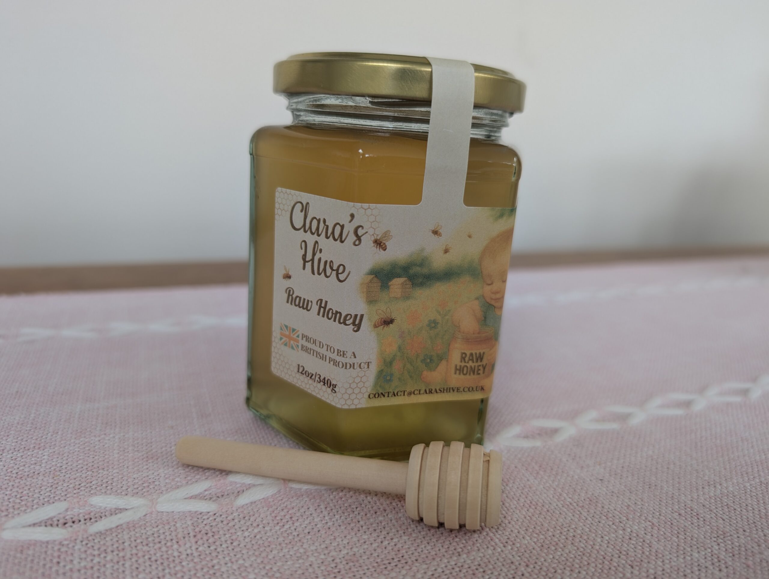 Raw British Honey - 340g Jar