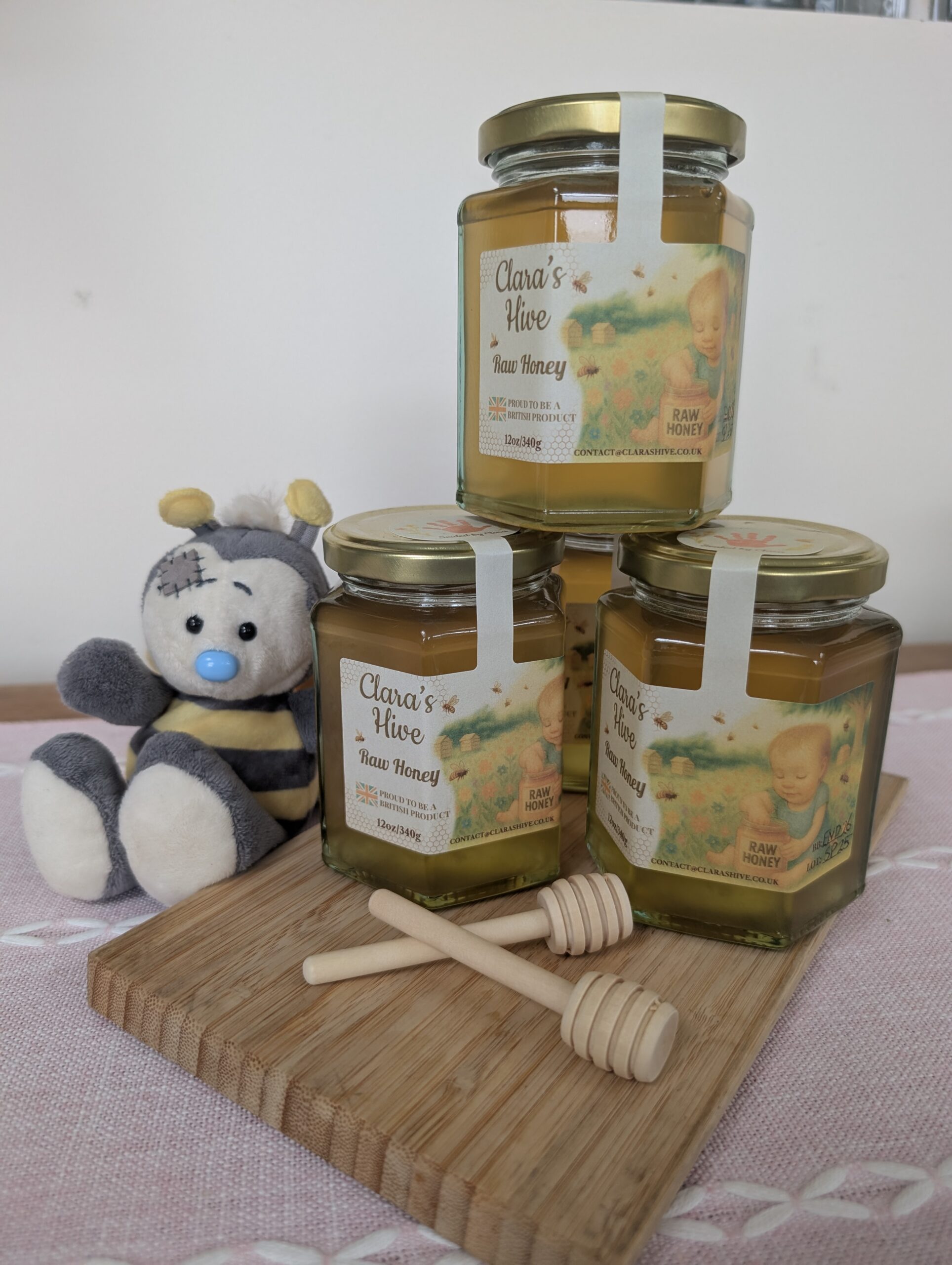 Raw British Honey - 340g Jar - Image 3